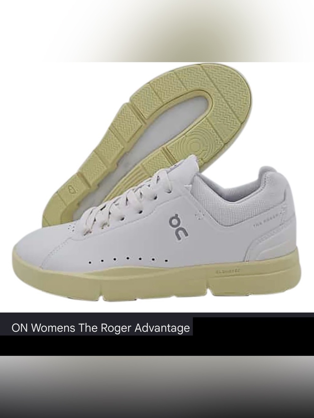 NWT On Cloud Running Women's The ROGER Advantage - White White/Hay, Size: 6.5